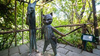 Il Gatto e la Volpe scultura