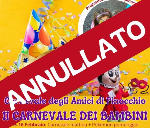 carnevale annullato