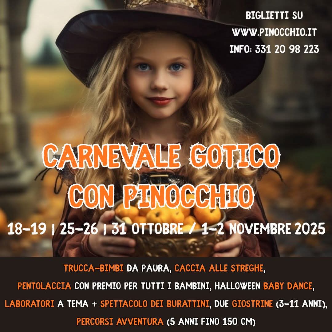 Halloween pinocchio carnevale gotico 2025