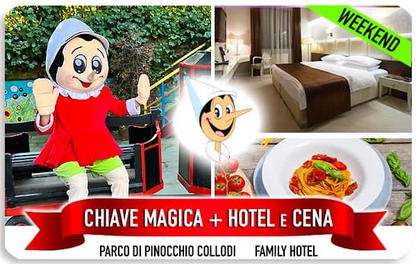 Hotel e Parco di Pinocchio offerte in Family Hotel con cena e biglietto SaltaFilaBiglietteria